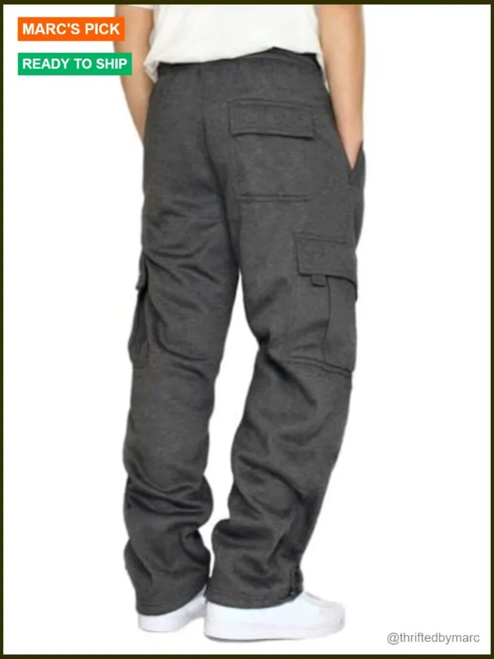 Men's Cargo Sweatpants Joggers with Pockets for Hiking Workout